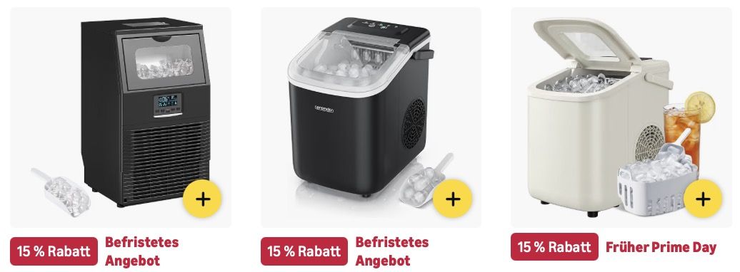 🥵🧊☺️ Amazon: Eiswürfelmaschinen im Big Sale z.B. Eisball-Maschine für 272€ (statt 320€) 🥵🧊☺️ Amazon: Eiswürfelmaschinen im Big Sale z.B. Eisball Maschine für 272€ (statt 320€)