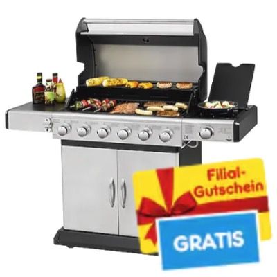 🏠 El Fuego Deluxe Edelstahl-Gasgrill mit 6 Brennern für 310€ (statt 379€) 🧨 +30€ Filial-Gutschein