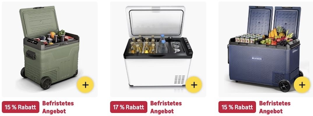 🚐 Amazon: Kühlboxen im frühen Prime Day Sale z.B. 95L Kompressor Kühlbox für 484€ (statt 569€) 🚐 Amazon: Kühlboxen im frühen Prime Day Sale z.B. 95L Kompressor Kühlbox für 484€ (statt 569€)