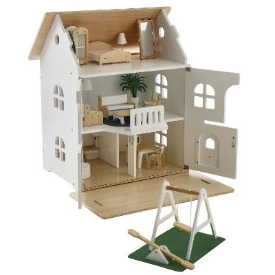 Preisfehler? 🏠 Vertbaudet Holz-Puppenhaus mit 3 Ebenen & Möbeln 🧨 für 24€ (statt 90€)