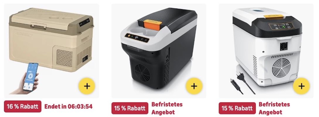 🚐 Amazon: Kühlboxen im frühen Prime Day Sale z.B. 95L Kompressor Kühlbox für 484€ (statt 569€) 🚐 Amazon: Kühlboxen im frühen Prime Day Sale z.B. 95L Kompressor Kühlbox für 484€ (statt 569€)