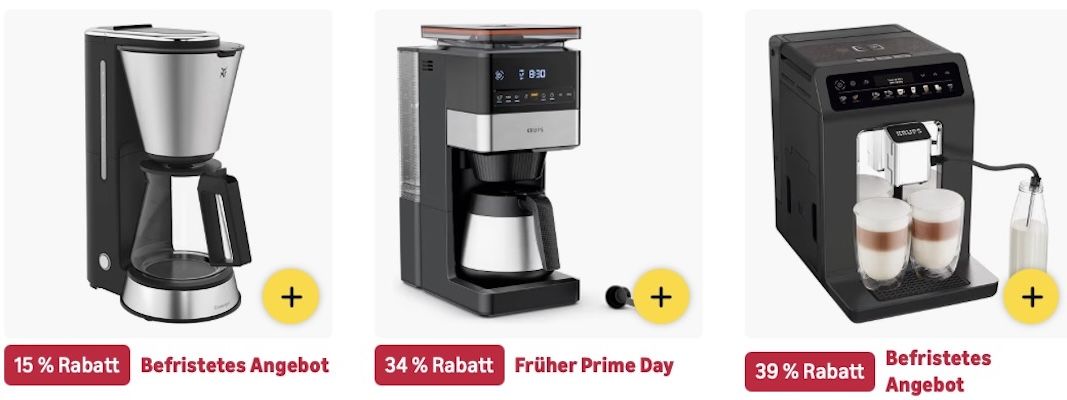 🤑☕️ Amazon: Kaffeemaschinen in frühen Prime Day Deals z.B. Ninja 2 in 1 Maschine für 200€ (statt 265€)