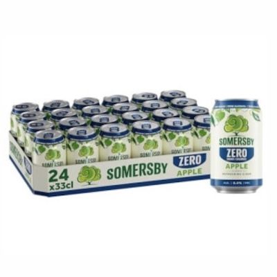 🍏 24 x 0,33L Somersby ZERO 0,0% Apple Cider für 23,64€ (statt 36€)