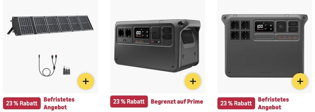 🔝🤑☀️ Amazon: DJI im frühen Prime Day Sale z.B. Powerstation mit 1024Wh/2600W für 366€ (statt 419€) 🔝🤑☀️ Amazon: DJI im frühen Prime Day Sale z.B. Powerstation mit 1024Wh/2600W für 366€ (statt 419€)