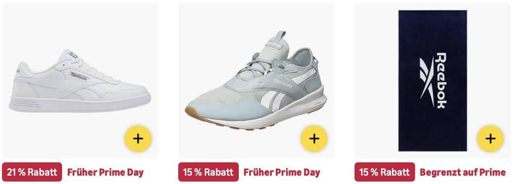 🔝👟 Amazon: Reebok im frühen Prime Day Sale z.B. Relora Sneaker für 33€ (statt 41€) 🔝👟 Amazon: Reebok im frühen Prime Day Sale z.B. Relora Sneaker für 33€ (statt 41€)