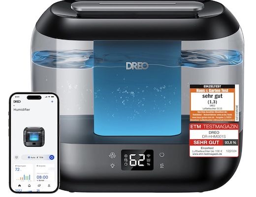 Dreo Smart Luftbefeuchter für 45,95€ (statt 55€)