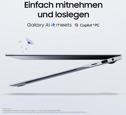 💻 Samsung Galaxy Book4 Edge Galaxy 14 AI Laptop mit 16/512GB für 869€ (statt 930€)