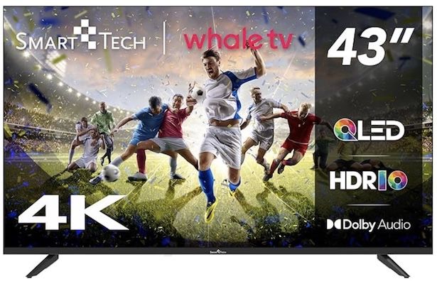 📺 Smart Tech 43 UHD QLED Smart Fernseher für 199,99€ (statt 220€)