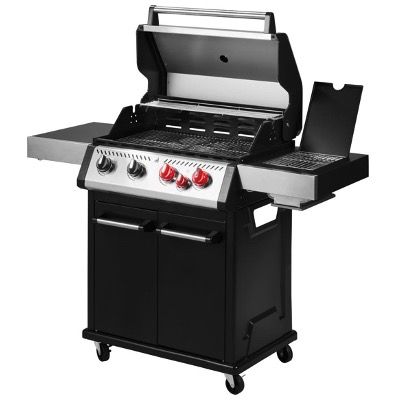 🏡 Grillmeister 4-flammiger Gasgrill 🍖 mit Steak-Grillzone 800° 🥩 für 214,25€ (statt 294€)