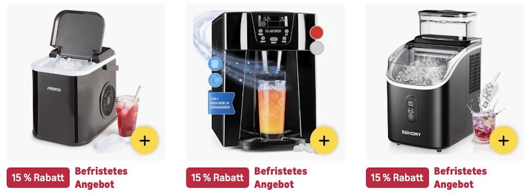 🥵🧊☺️ Amazon: Eiswürfelmaschinen Big Summer Sale z.B. Taurus Eiswürfelmaschine mit 12kg/24h für 130€ (statt 160€) 🥵🧊☺️ Amazon: Eiswürfelmaschinen Big Summer Sale z.B. Taurus Eiswürfelmaschine mit 12kg/24h für 130€ (statt 160€)