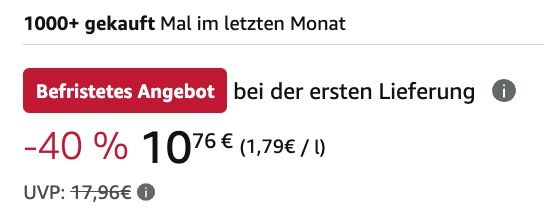 🧼 4 x 1,5 Liter Sagrotan Wäsche-Hygienespüler Duftedition ab 10,76€ (statt 21€) 🧼 4 x 1,5 Liter Sagrotan Wäsche Hygienespüler Duftedition ab 10,76€ (statt 21€)