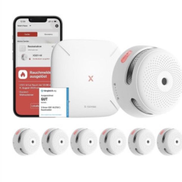 🔥 6er X-Sense Smart Rauchmelder mit Basisstation & TÜV-Zertifikat für 111,99€ (statt 130€)