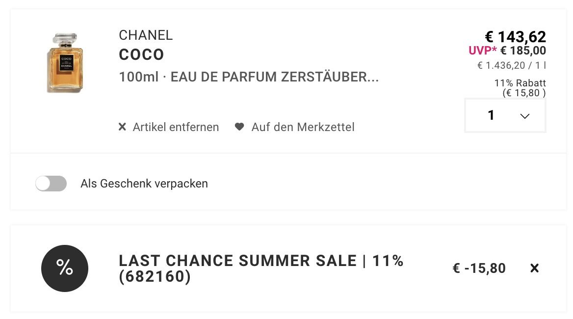 🌺 CHANEL Coco Eau de Parfum 100ml 🧨 für 127,82€ (statt 146€) 🌺 CHANEL Coco Eau de Parfum 100ml 🧨 für 127,82€ (statt 146€)