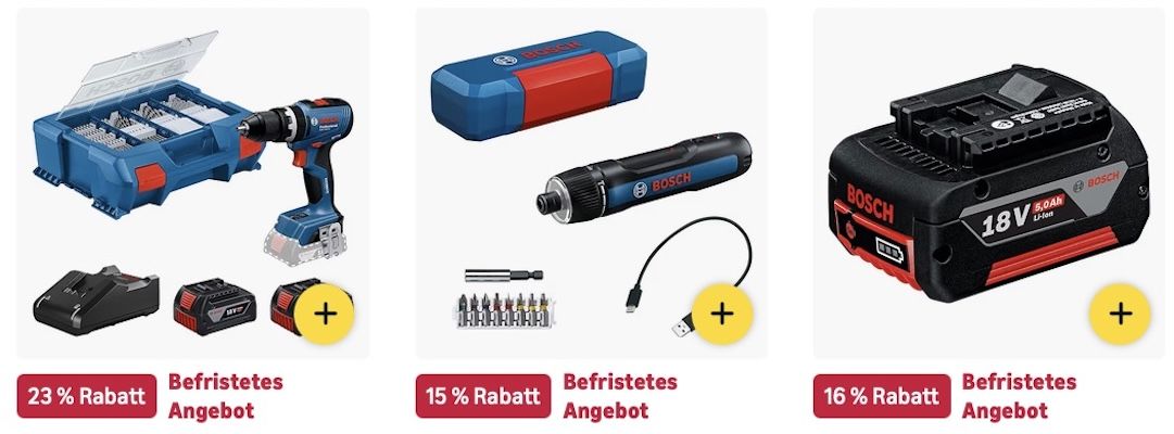 🔝🤑🛠️ Amazon: Sale auf Bosch PRO mit bis  34% z.B. Akku Kreissäge mit L Boxx für 205€ (statt 246€)