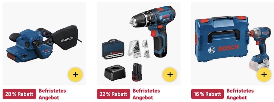 🔝🤑🛠️ Amazon: Sale auf Bosch PRO mit bis  34% z.B. Akku Kreissäge mit L Boxx für 205€ (statt 246€)