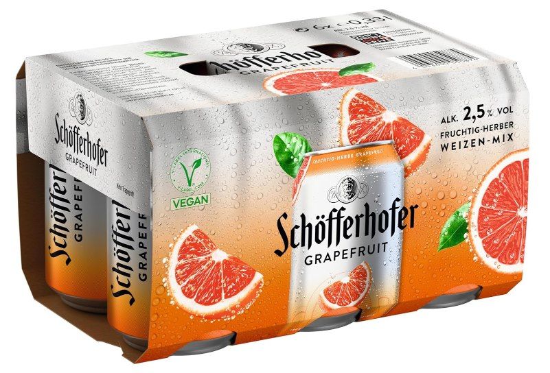 🍺 6x Schöfferhofer Grapefruit 0,33l Dose ab 3,59€ (statt 6€)