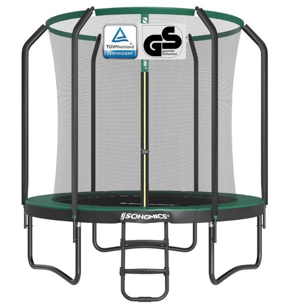 🤸 Songmics Trampolin mit Netz, Ø 244cm für 116,99€ (statt 160€)