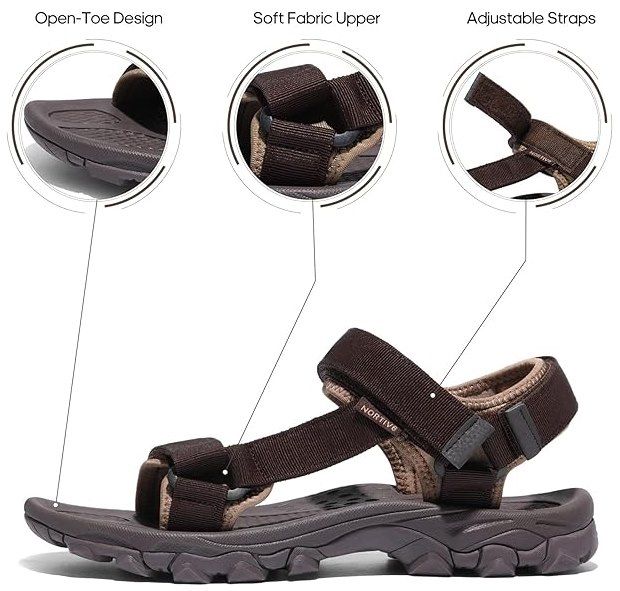 🩴 NORTIV 8 Herren Sommersandalen in Schwarz oder Braun für 19,79€ (statt 30€) 🩴 NORTIV 8 Herren Sommersandalen in Schwarz oder Braun für 19,79€ (statt 30€)