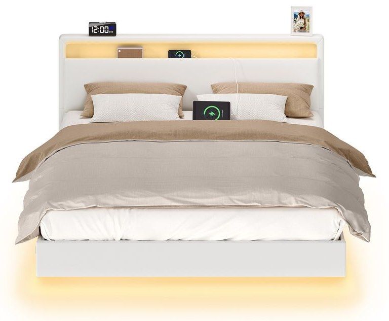 🛏️ VASAGLE Bettgestell (160 x 200) mit LED & Ladestation für 149,99€ (statt 250€) 🛏️ VASAGLE Bettgestell (160 x 200) mit LED & Ladestation für 149,99€ (statt 250€)