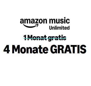 🎶 Bis 4 Monate Amazon Music Unlimited (inkl. Podcasts + Hörbücher) GRATIS (statt 40€)
