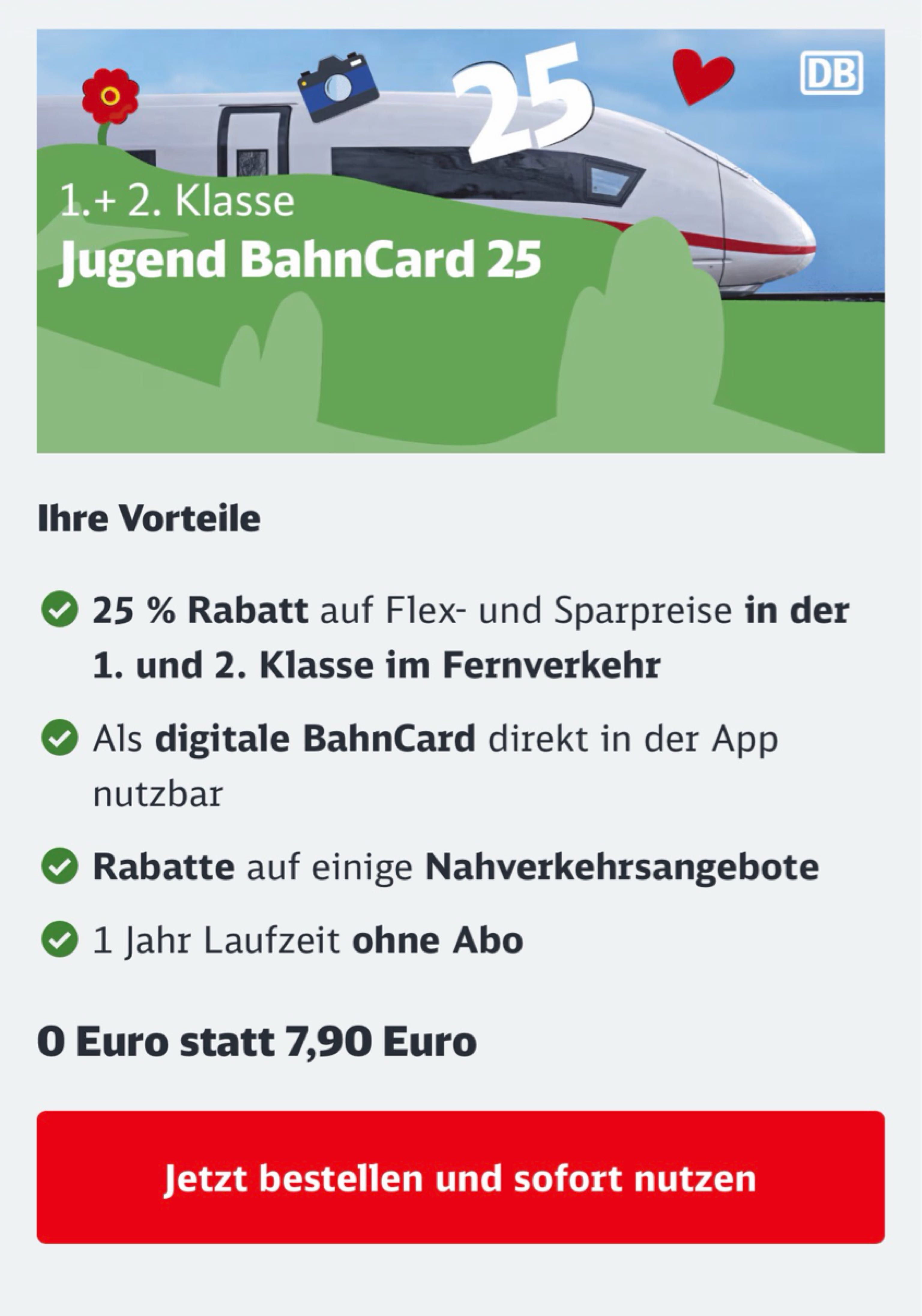 Jugend Bahncard gratis für Menschen von 6 18 Jahren