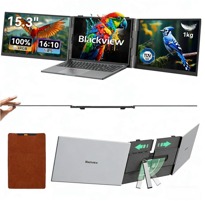 🖥️ Blackview DCM8 15,3-Zoll Dual-Monitor Display Erweiterung für 183€ (statt 257€)