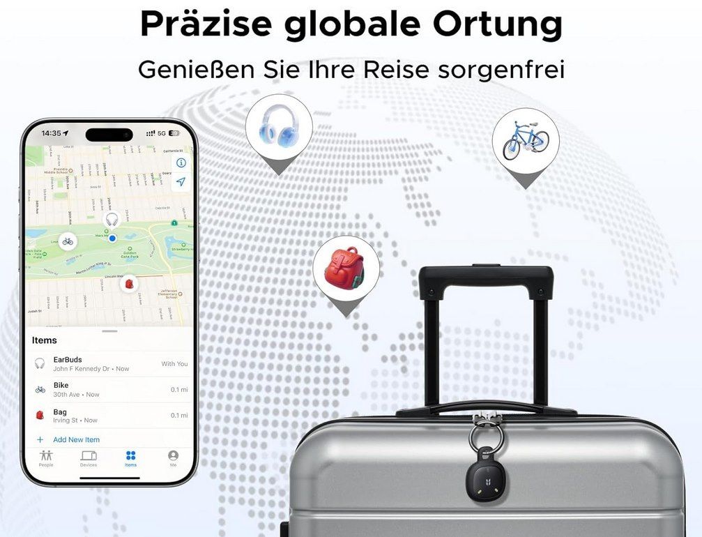 🔎 4x UGREEN FineTrack Mini 2 – Smart Tracker für iOS mit 110db Alarm für 29,49€ (statt 40€)