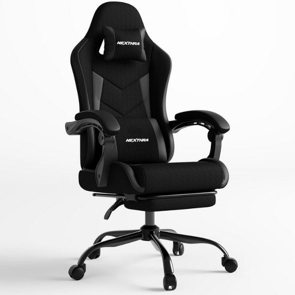 💺 Nexthra ergonomischen Gamingstuhl mit Fußstütze für 59,99€ (statt 120€)