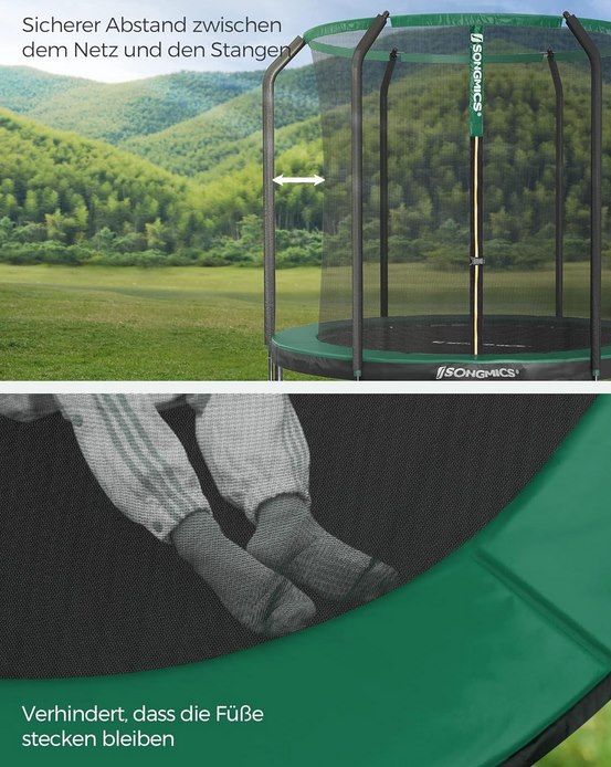 𤸠Songmics Trampolin mit Netz, Ă 244cm fĂźr 116,99⏠(statt 160âŹ) 𤸠Songmics Trampolin mit Netz, Ă 244cm fĂźr 116,99⏠(statt 160âŹ)