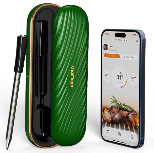 🍖 CharMeter INT-11X-B kabelloses Fleischthermometer mit Bluetooth für 47,99€ (statt 80€)