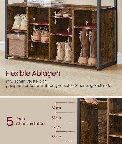 👟🧥 VASAGLE Kleiderständer mit Schuhregal für 58,99€ (statt 83€) 👟🧥 VASAGLE Kleiderständer mit Schuhregal für 58,99€ (statt 83€)