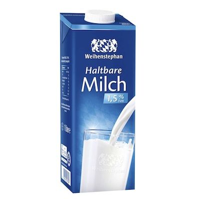 🥛 12x 1 L Weihenstephan Haltbare Milch 1,5% ab 9,99€ (statt 18€)