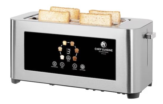🍞 Chef Cuisine 4575-CC Infrarot-Langschlitz-Toaster für 55,98€ (statt 100€) 🍞 Chef Cuisine 4575 CC Infrarot Langschlitz Toaster für 55,98€ (statt 100€)