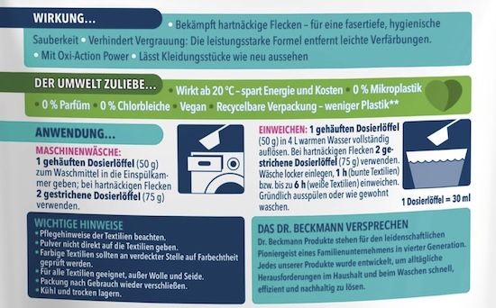 🧺 4x Dr. Beckmann Fleckensalz Farbfrische, 400g für 6,76€ (statt 12€) 🧺 4x Dr. Beckmann Fleckensalz Farbfrische, 400g für 6,76€ (statt 12€)