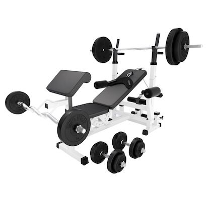 🏋 Gorilla Sports Hantelbank mit Dip-Station für 131,99€ (statt 220€)