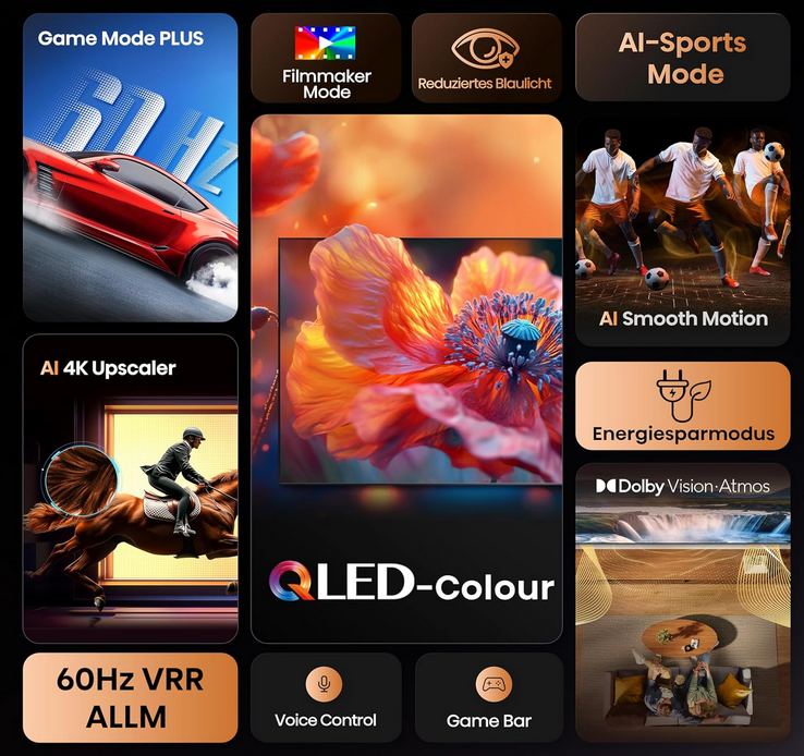 📺 Hisense 58E7Q 58 Zoll UHD QLED smart AI TV für 369,99€ (statt 519€) 📺 Hisense 58E7Q 58 Zoll UHD QLED smart AI TV für 369,99€ (statt 519€)