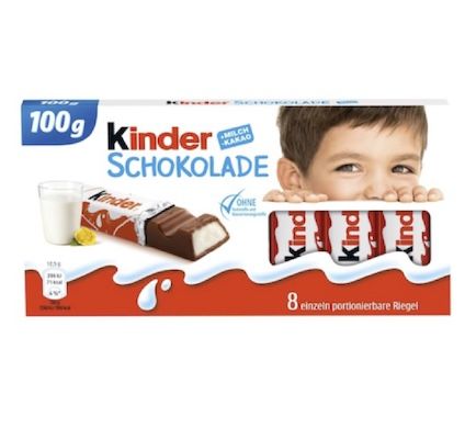 🍫 4 x 8er Pack Kinder Schokolade Riegel ab 4,14€ (statt 7€)