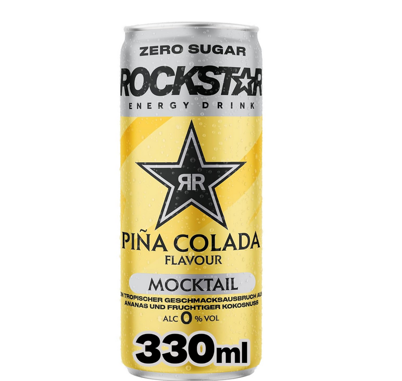 🍹 12x Rockstar Energy Drink Mocktail Piña Colada Zero Sugar o.o% je 330ml ab 11,99€ (statt 16€) 🍹 12x Rockstar Energy Drink Mocktail Piña Colada Zero Sugar o.o% je 330ml ab 11,99€ (statt 16€)