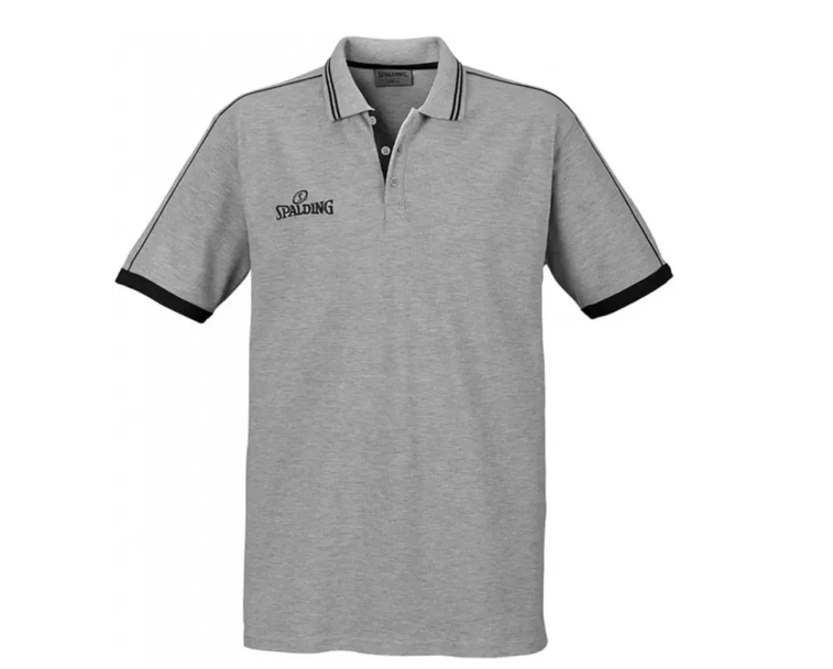 Spalding Herren Poloshirt in Grau für nur 12,98€ (statt 26€) bis 3XL