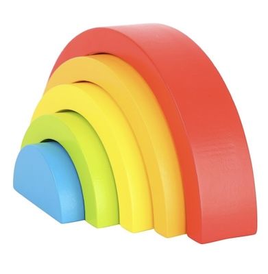 🌈 small foot Regenbogen-Motorikspielzeug mit 5 Formen ab 5,20€ (statt 9€)