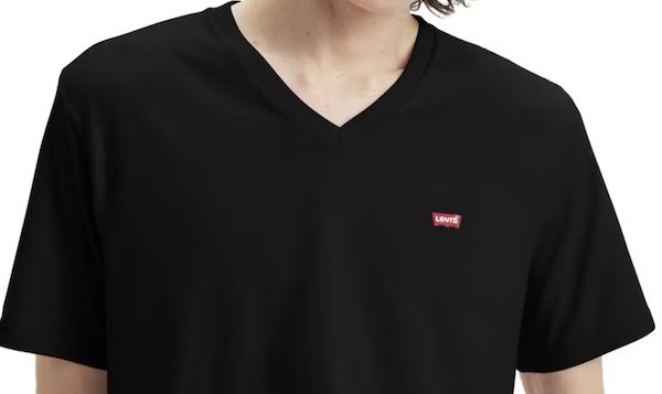 ⚪️👕 Levis Herren Original Housemark V Neck T Shirt ab 7,58€ (statt 27€)