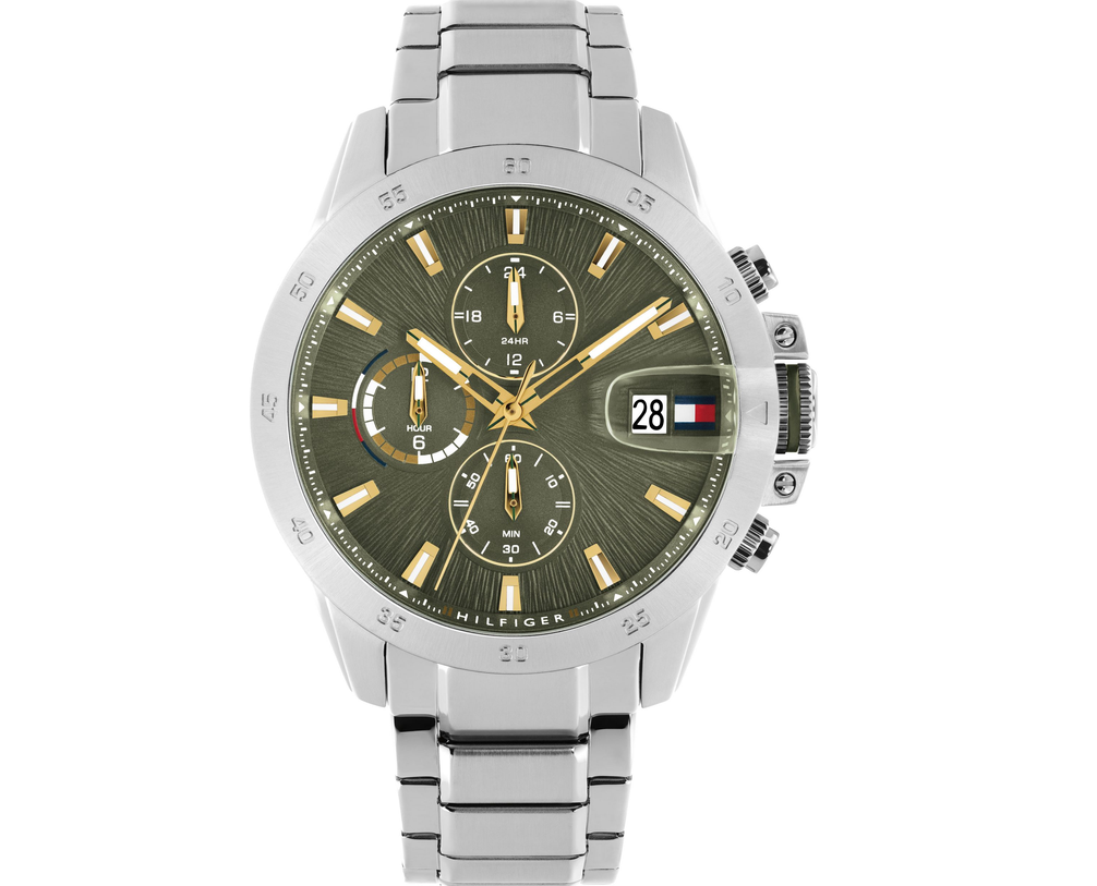 ⌚ Tommy Hilfiger Jameson Date Herren 2 Zeitzonen Armband Uhr für 114,71€ (statt 135€)