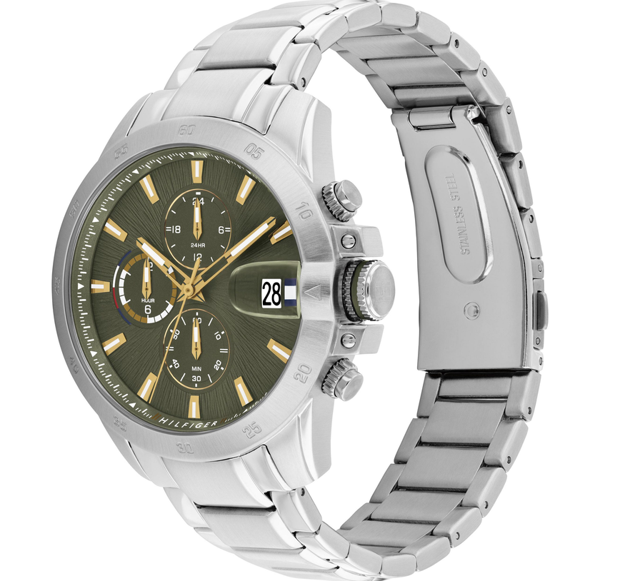 ⌚ Tommy Hilfiger Jameson Date Herren 2 Zeitzonen Armband Uhr für 114,71€ (statt 135€)