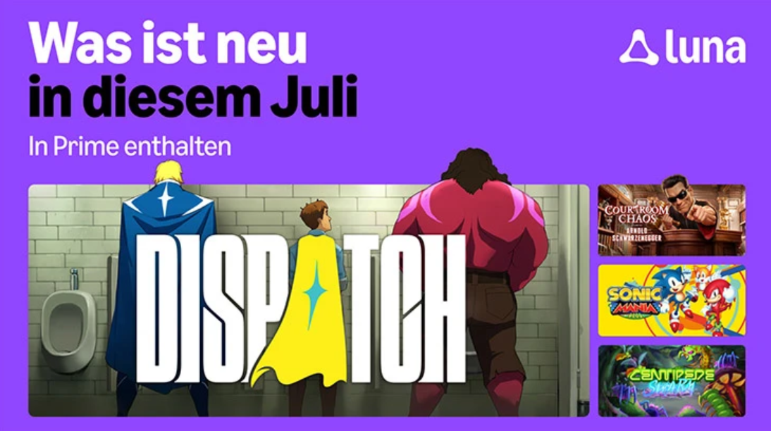 🎮 👾 Amazon Luna: kostenlose Games für Primer Juli: z.B. EA SPORTS FC 26 - DISPATCH uvam 🎮 👾 Amazon Luna: kostenlose Games für Primer Juli: z.B. EA SPORTS FC 26 DISPATCH uvam