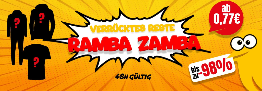 👕 Picksport RambZamba Sale ab 0,77€ – Shirts, Jacken, Oberteile, Schuhe & mehr 💥