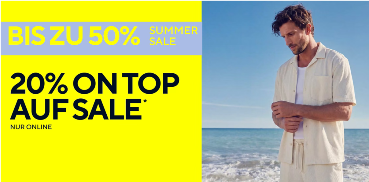 💥👕 Tom Tailor Summer Sale bis 50% Rabatt + 20% extra Rabatt bis Mitternacht! 💥👕 Tom Tailor Summer Sale bis 50% Rabatt + 20% extra Rabatt bis Mitternacht!