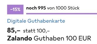 đď¸ Zalando-Gutscheine mit 15% Rabatt 𧨠z.B. 100⏠fĂźr nur 85⏠đď¸ Zalando Gutscheine mit 15% Rabatt 𧨠z.B. 100⏠fĂźr nur 85âŹ