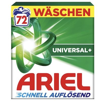 🏠 ARIEL Vollwaschmittel Pulver Universal+ mit 72 WL für 15,19€ (statt 19€) – nur 21 Cent/WL