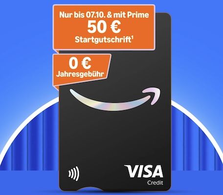 KRASS! 🔥 50€ Startguthaben 🔥 +2% Cashback auf Amazon Einkäufe 💳 Kostenlose VISA KRASS! 🔥 50€ Startguthaben 🔥 +2% Cashback auf Amazon Einkäufe 💳 Kostenlose VISA