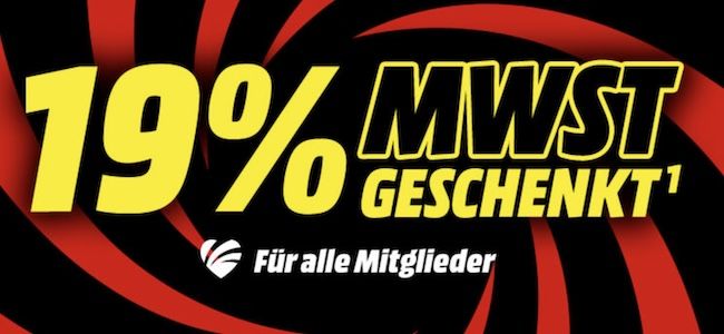 🔥🔥 MediaMarkt & Saturn MwSt. Aktion 2026: 15,97% Rabatt auf fast alles ‼️